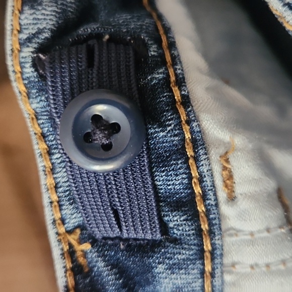 Gap Regular Midi Jean Denim Shorts Adjustable Waist Size 8 - Picture 4 of 7